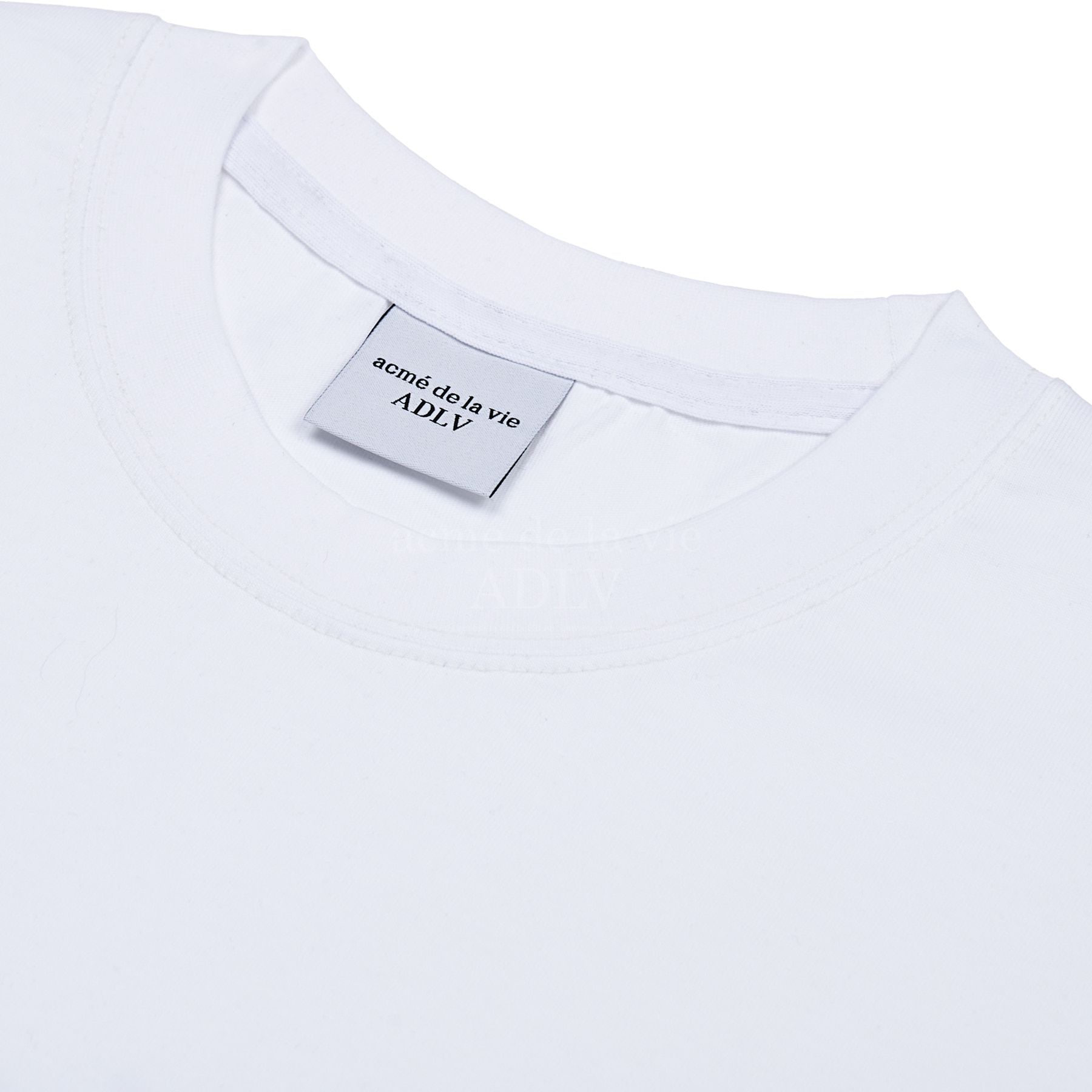  Áo thun - Acmé de la vie - PEARL PRINTING LOGO SHORT SLEEVE T-SHIRT WHITE 