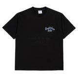  Áo thun - Acmé de la vie - SCRIPT LOGO EMBROIDERY SHORT SLEEVE T-SHIRT BLACK 