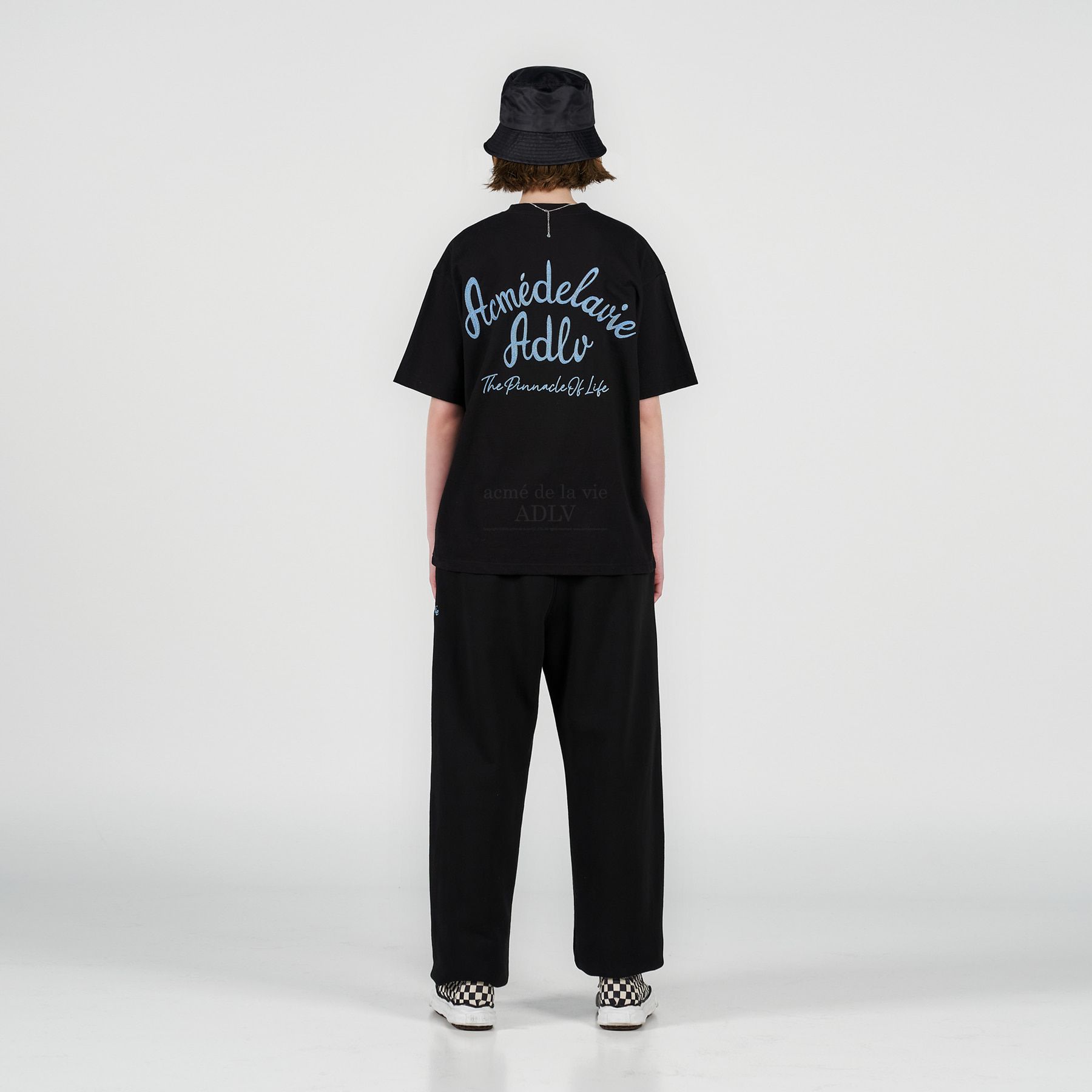 関税込★ACME DE LA VIE★EMBOSSING EMBROIDERY SHORT T-SHIRT acme de la vie