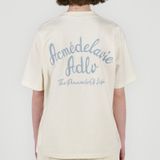  Áo thun - Acmé de la vie - SCRIPT LOGO EMBROIDERY SHORT SLEEVE T-SHIRT IVORY 