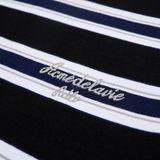  Áo thun - Acmé de la vie - SCRIPT LOGO STRIPE SHORT SLEEVE T-SHIRT BLACK 