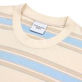  Áo thun - Acmé de la vie - SCRIPT LOGO STRIPE SHORT SLEEVE T-SHIRT IVORY 