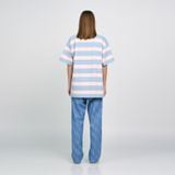  Áo thun - Acmé de la vie - SCRIPT LOGO STRIPE SHORT SLEEVE T-SHIRT SKYBLUE 