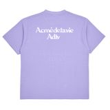  Áo thun - Acmé de la vie - ROUNDING LOGO WAFFLE SHORT SLEEVE T-SHIRT PURPLE 