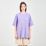  Áo thun - Acmé de la vie - ROUNDING LOGO WAFFLE SHORT SLEEVE T-SHIRT PURPLE 