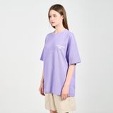  Áo thun - Acmé de la vie - ROUNDING LOGO WAFFLE SHORT SLEEVE T-SHIRT PURPLE 