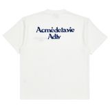  Áo thun - Acmé de la vie - ROUNDING LOGO WAFFLE SHORT SLEEVE T-SHIRT WHITE 