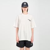  Áo thun - Acmé de la vie - ROUNDING LOGO WAFFLE SHORT SLEEVE T-SHIRT WHITE 