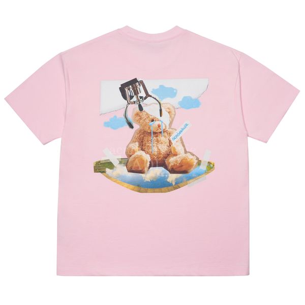  Áo thun - ADLV - Acmé de la vie - ADLV TEDDY BEAR DOLL COLLAGE SHORT SLEEVET-SHIRT PINK 