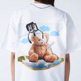  Áo thun - ADLV - Acmé de la vie - ADLV TEDDY BEAR DOLL COLLAGE SHORT SLEEVET-SHIRT WHITE 