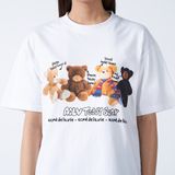  Áo thun ADLV - Acmé de la vie - TEDDY BEAR DOLL FRIEND SHORT SLEEVE T-SHIRT WHITE 