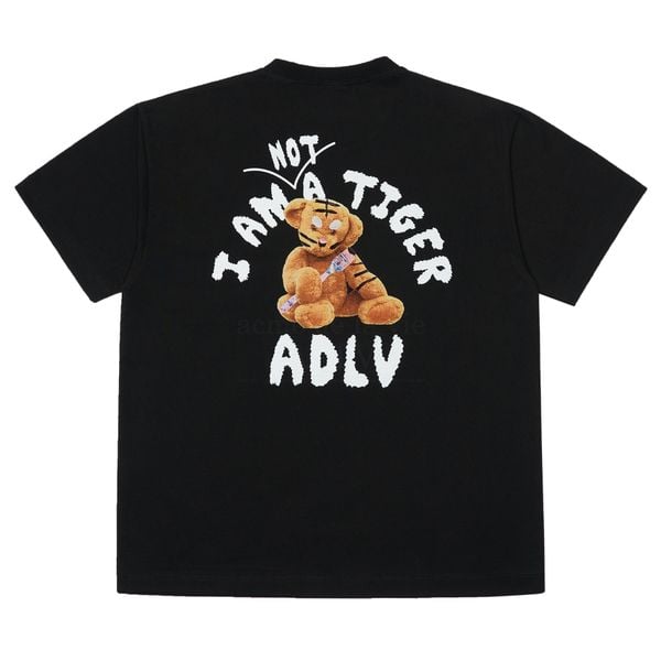  Áo thun - ADLV - Acmé de la vie - ADLV TIGER TEDDY BEAR DOLL COLLAGE SHORT SLEEVET-SHIRT BLACK 