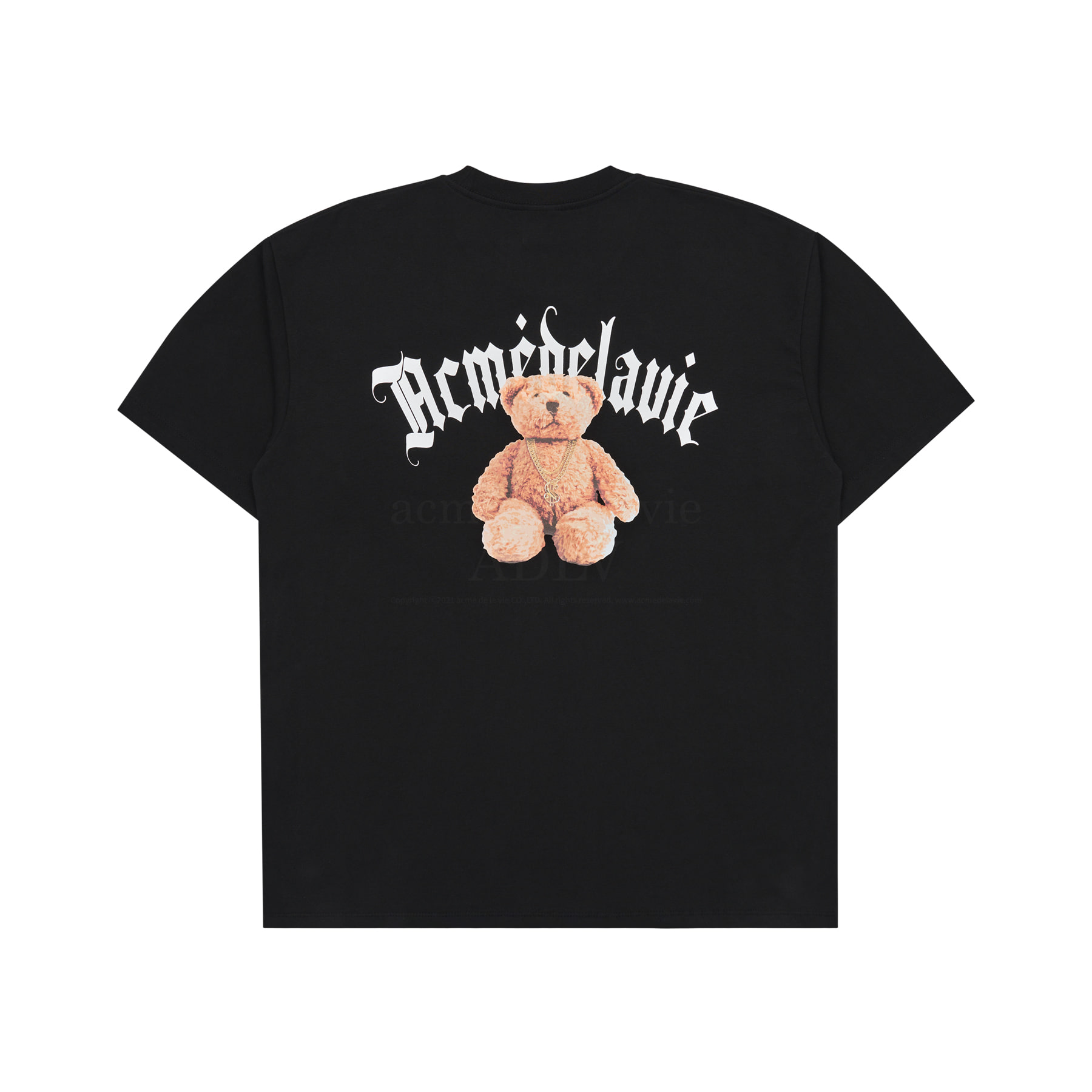 ■acme de la vie■ ADLV BASIC SHORT SLEEVE TSHIRT 2 BLACK AD ADLV BASIC SHORT SLEEVE T-SHIRT 2 R BLACK - ACMÉ DE LA VIE
