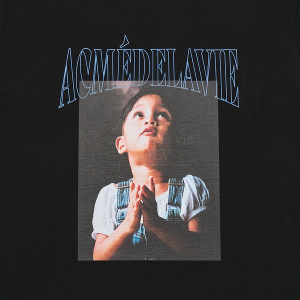  Áo thun Acmé de la vie - ADLV DTP PRAY GIRL BABY FACE SHORT SLEEVE T-SHIRT BLACK 