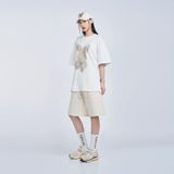  Áo thun Acmé de la vie - ADLV BLACK FUZZY RABBIT SHORT SLEEVE T-SHIRT CREAM 