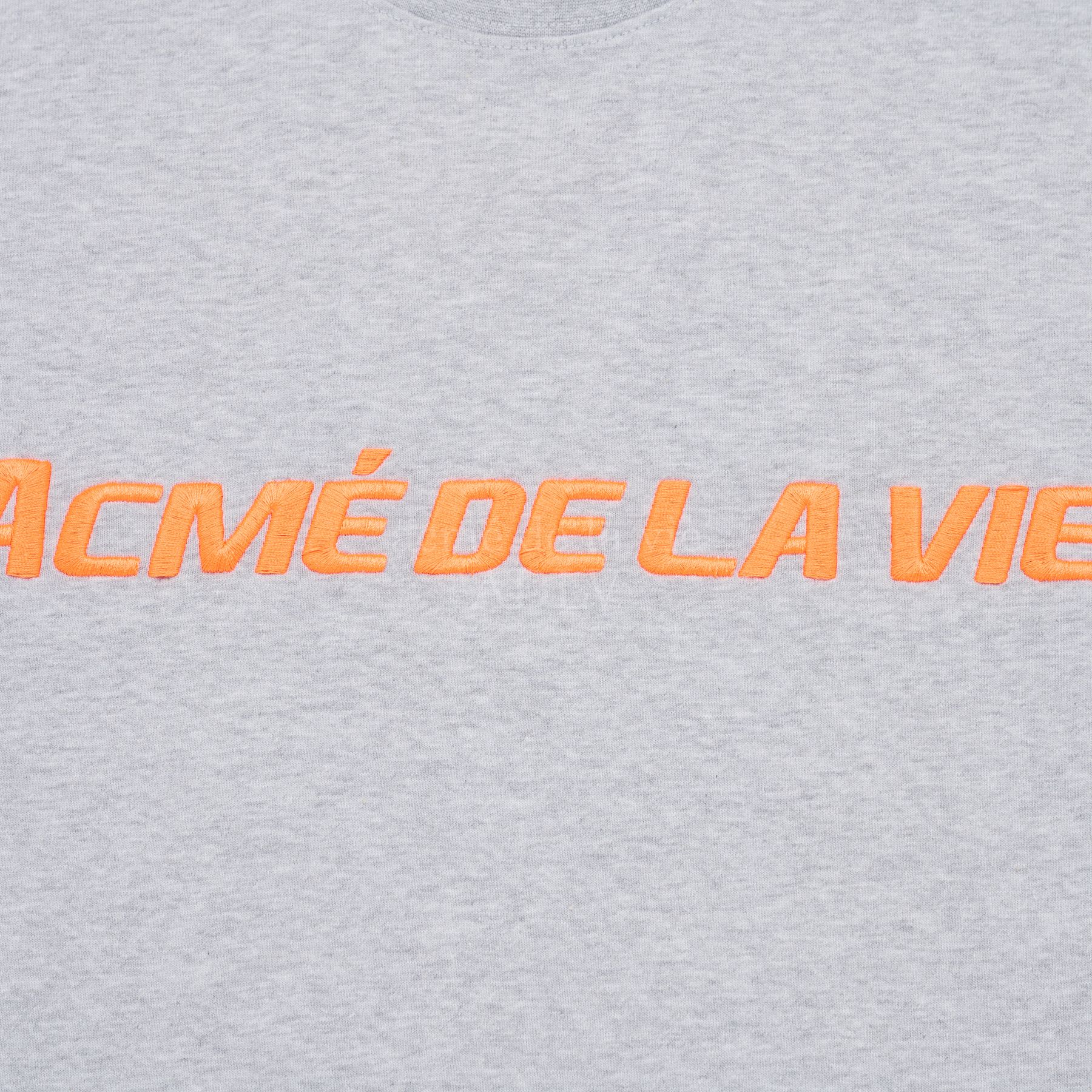  Áo thun - Acmé de la vie - ADLV SPORTY LOGO EMBROIDERY SHORT SLEEVE T-SHIRT GRAY 