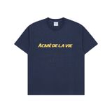  Áo thun - Acmé de la vie - ADLV SPORTY LOGO EMBROIDERY SHORT SLEEVE T-SHIRT NAVY 