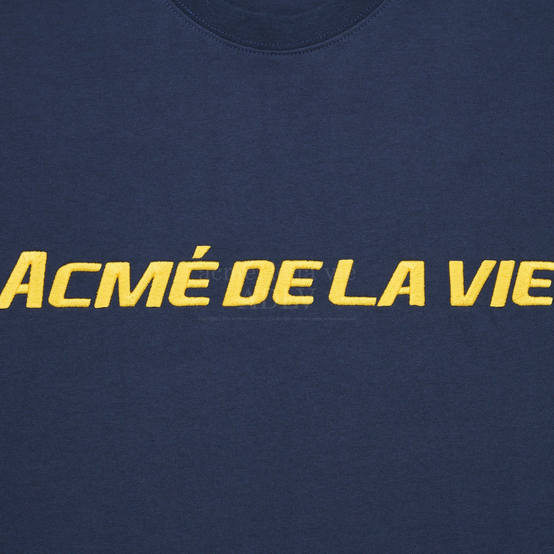  Áo thun - Acmé de la vie - ADLV SPORTY LOGO EMBROIDERY SHORT SLEEVE T-SHIRT NAVY 