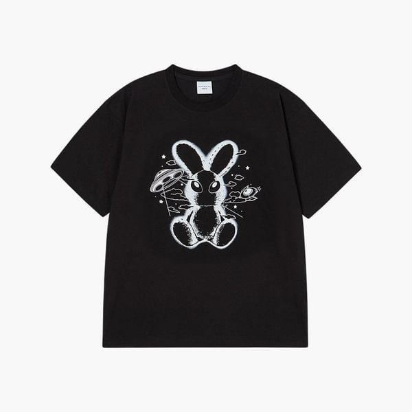 Áo thun ADLV - Acmedelavie Solo Rabbit Alien - 25SS-TP-SS-AW-SLR-CRM