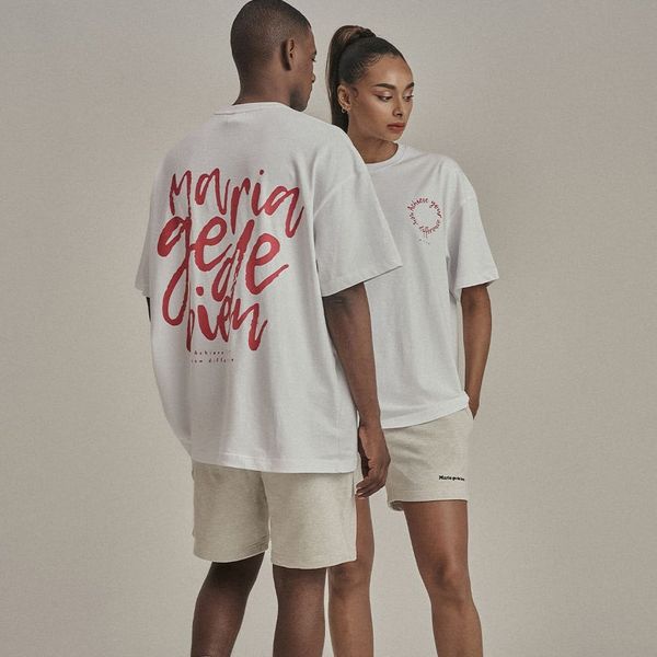 Áo thun Mariagedebien (MGDB) - White/Red T-shirt
