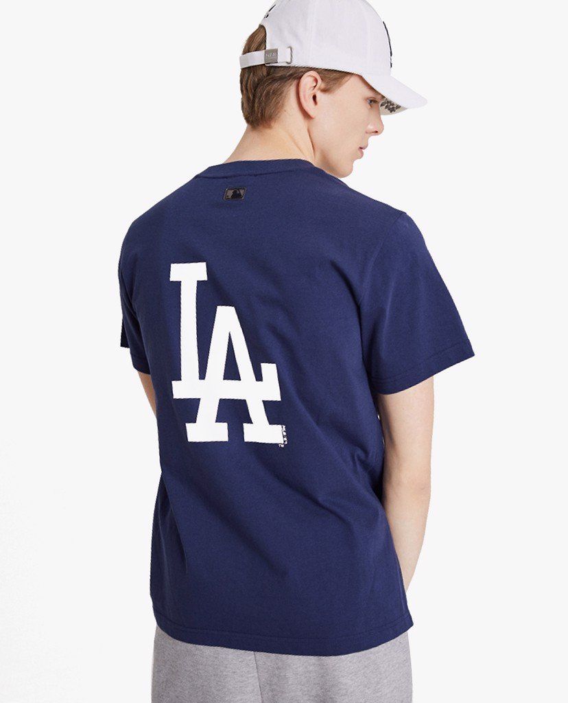 MLB LA Dodgers Basic Big Logo T-Shirt Blue