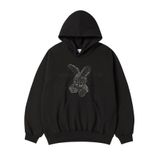  Áo Hoodie Acmé de la vie - ADLV Lettering Rabbit Black 
