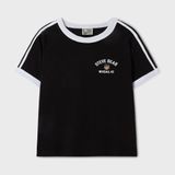  Áo Thun Crop WHOAU [Nữ] - Steve Track Line Ringer T-shirt - WHRAF3753F 