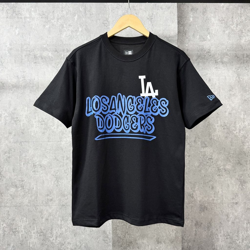  Áo Thun New Era - [Unisex] LA Dodgers Big Front Logo T-Shirt Black 