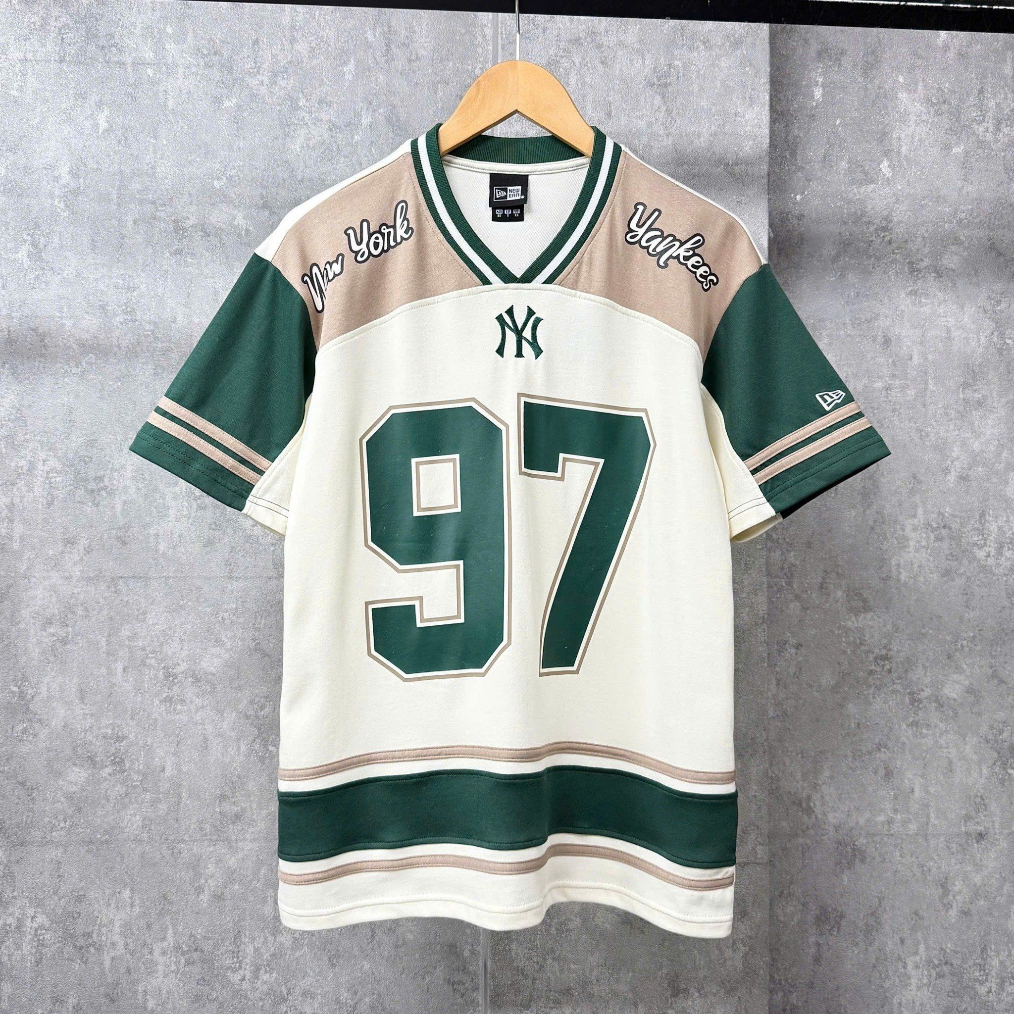  Áo Thun New Era - [Unisex] NY Jersey 97 T-Shirt White/Green 