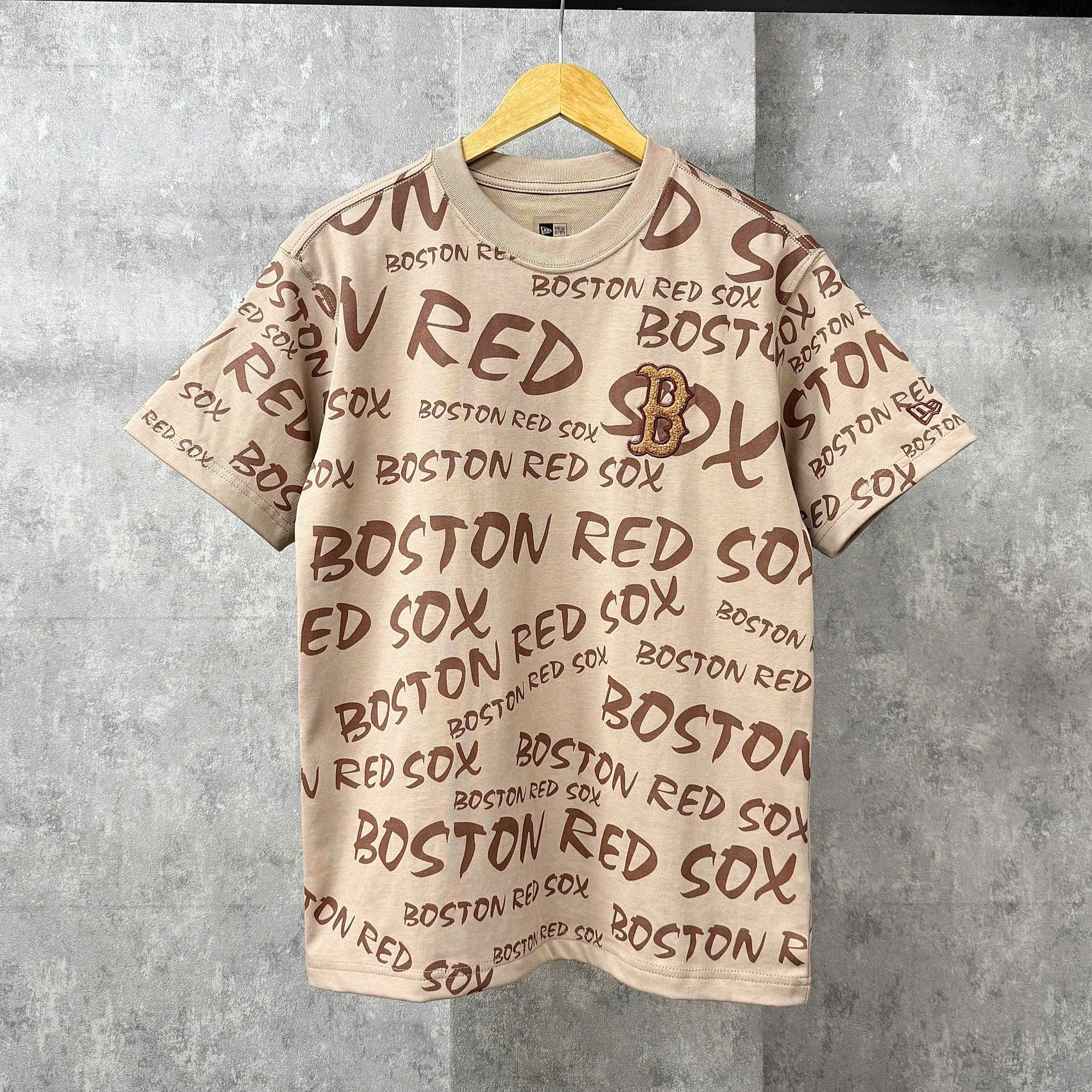  Áo Thun New Era - [Unisex] Boston Red Sox Mono T-Shirt Brown 
