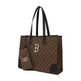  Túi MLB Korea - MONOGRAM DIAMOND JACQUARD SHOPPER BAG NEW YORK YANKEES - 3AORL021N-43BGD 