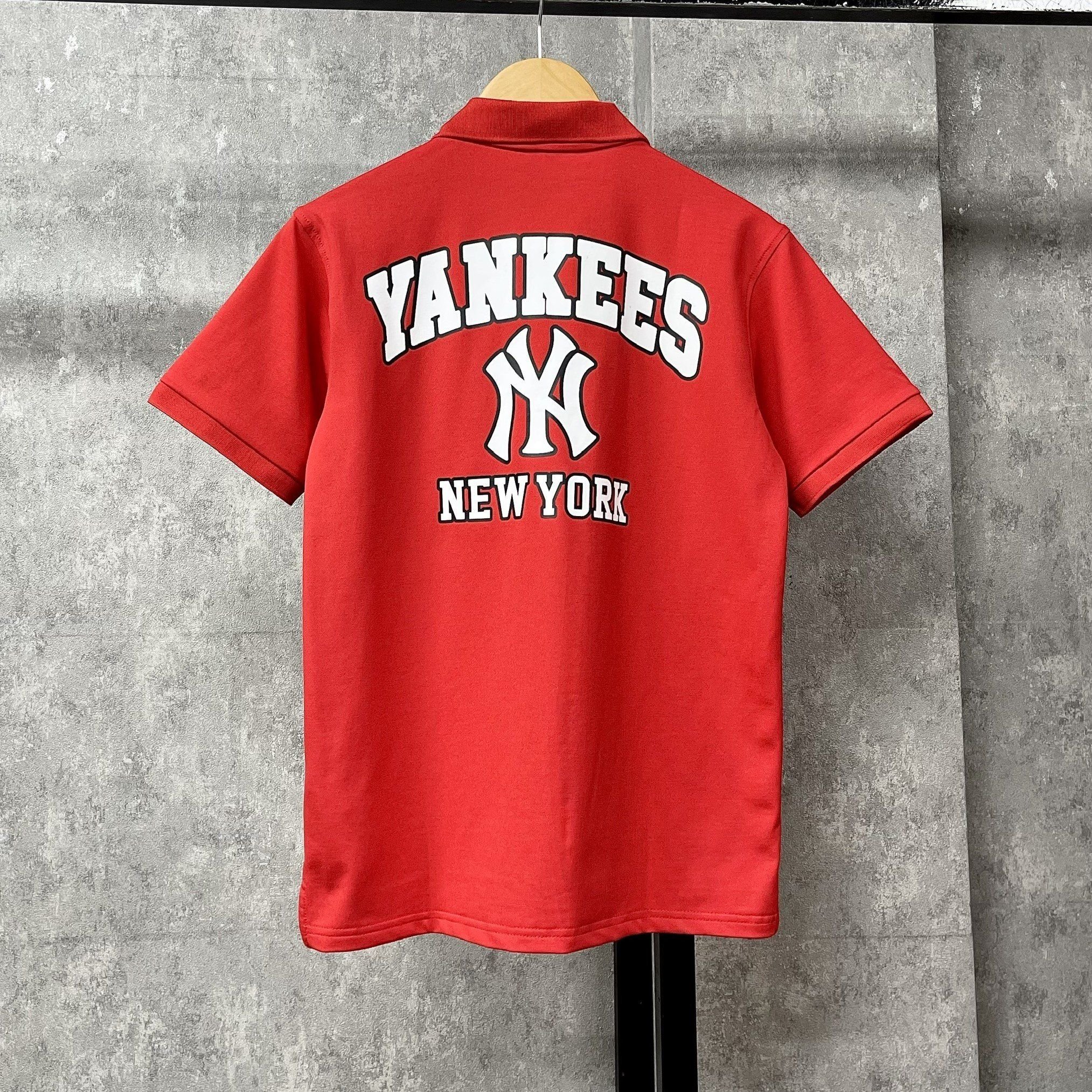  Áo Polo New Era - [Unisex] New York Yankees 3D Logo T-Shirt Red 