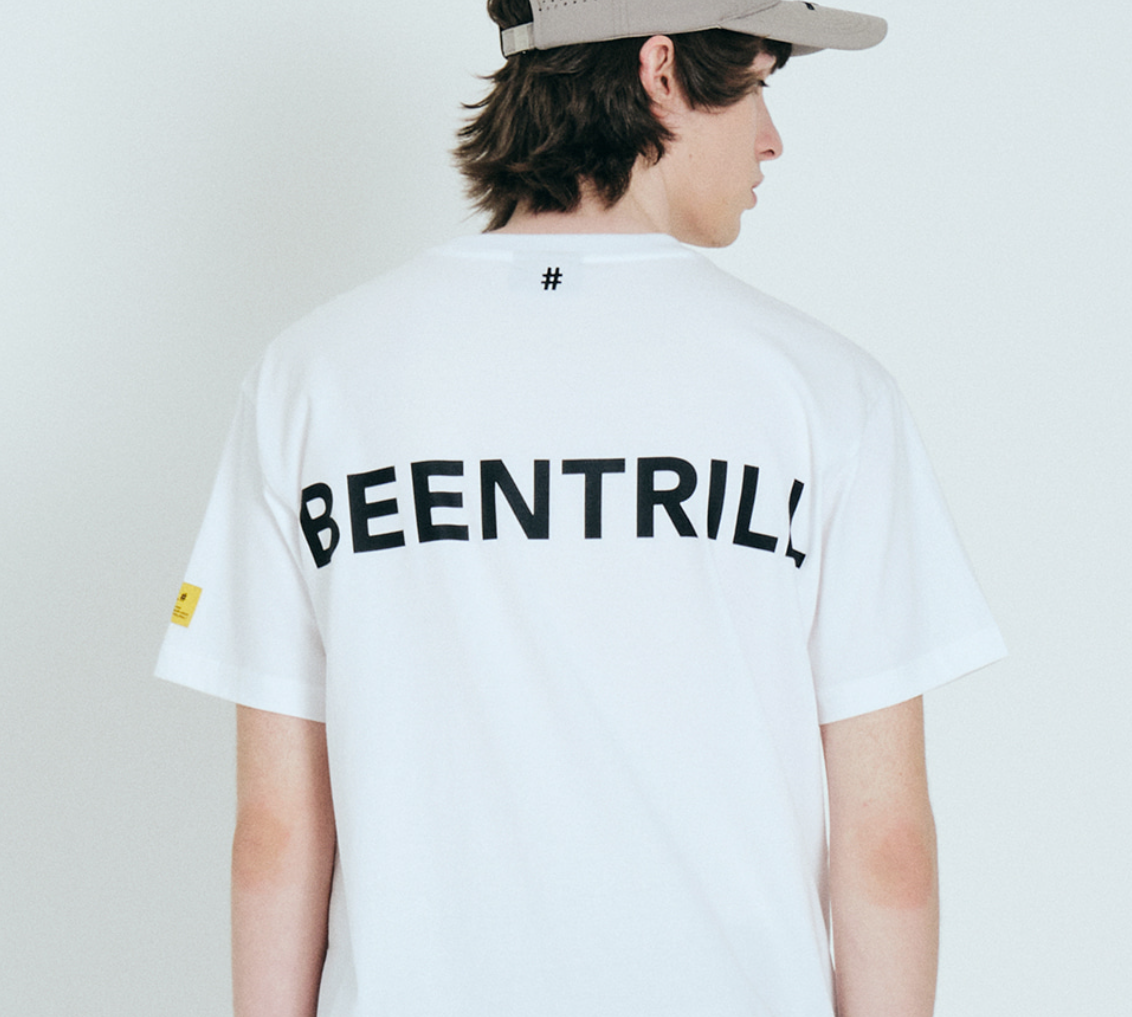  Áo Thun BEENTRILL - Back Logo Comfort Fit Short Sleeve T-shirt  - White 