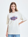  Áo thun MLB [Unisex] Varsity Vintage Washing Graphic Mega Overfit T-Shirt NY Yankees - 3ATSV0753-50CRD 