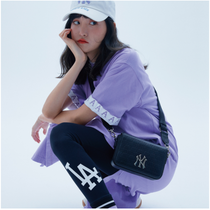  Túi Mlb Korea - Monogram Hoodie Bag - Ny Yankees - 32BGPB111-50L 