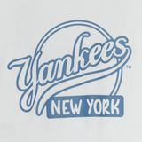  Áo thun MLB [Unisex] Basic Street Cursive Overfit NY Yankees - 3ATSB5353-50WHS 