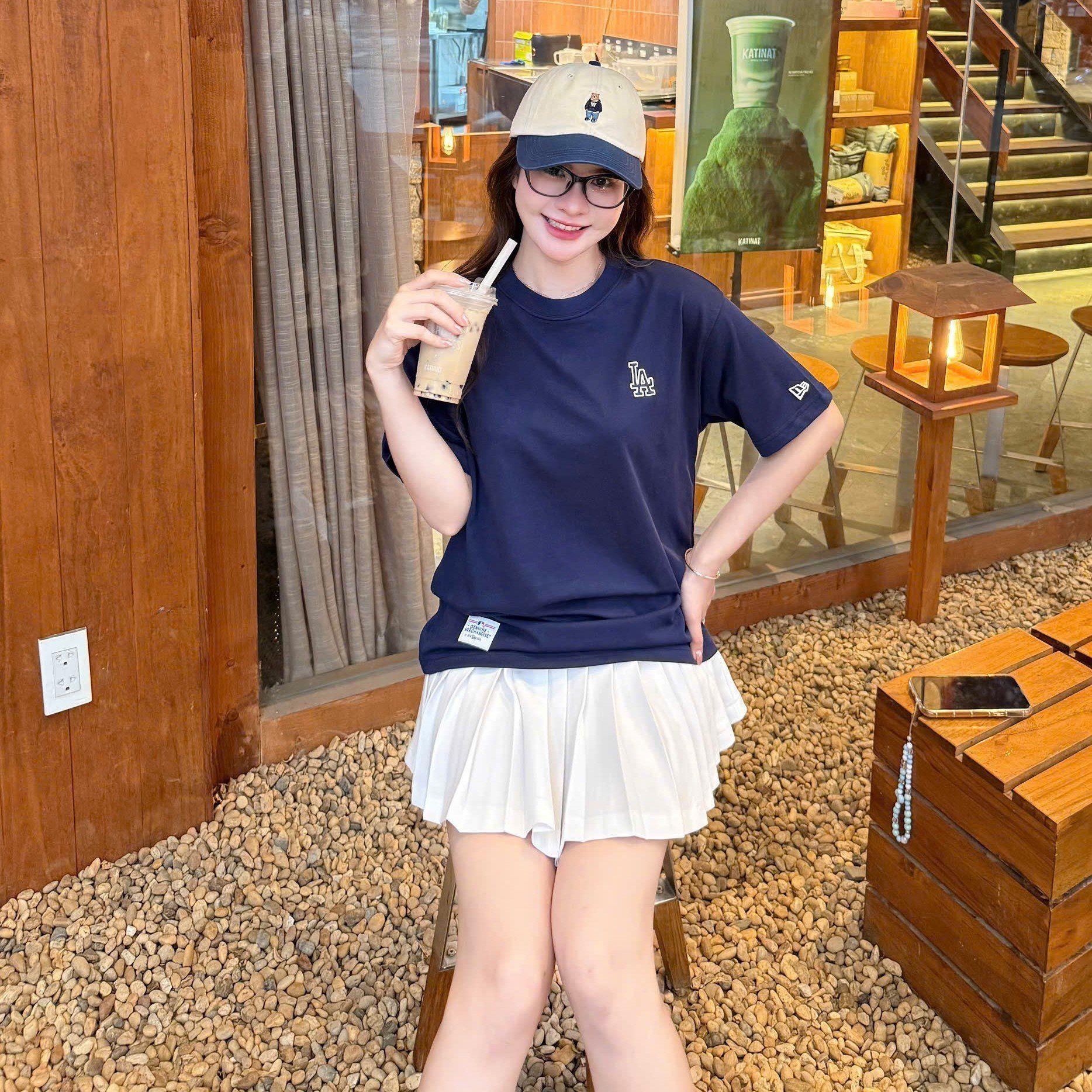  Áo Thun New Era - [Unisex] LA Dodgers T-Shirt Blue 