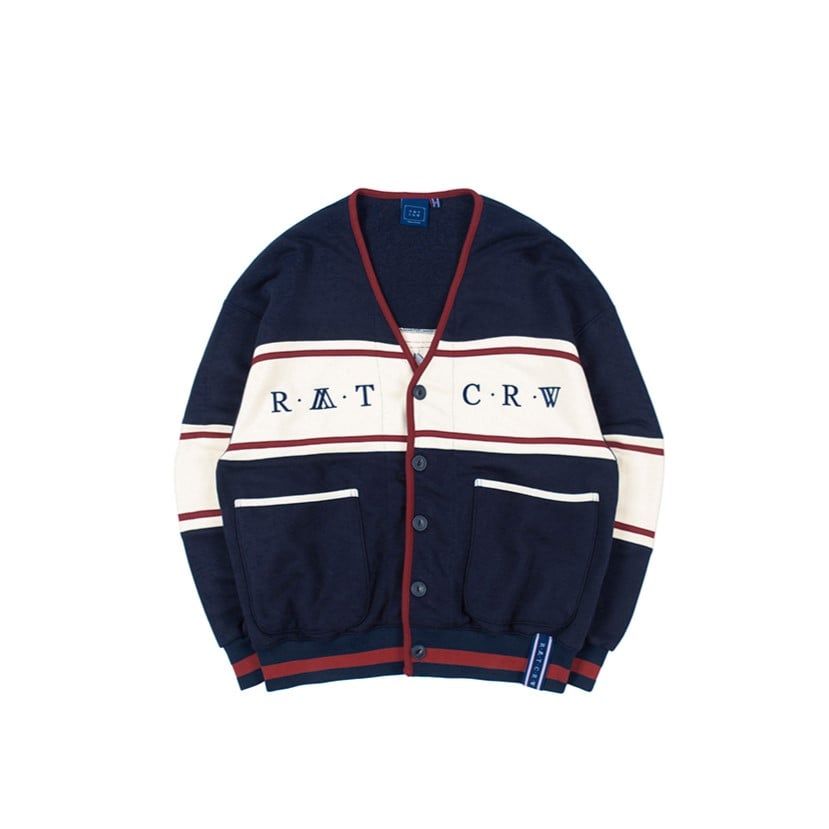  Áo Cardigan RMTCRW [ROMANTIC CROWN] - 21C BOYS COTTON CARDIGAN NAVY Size M 