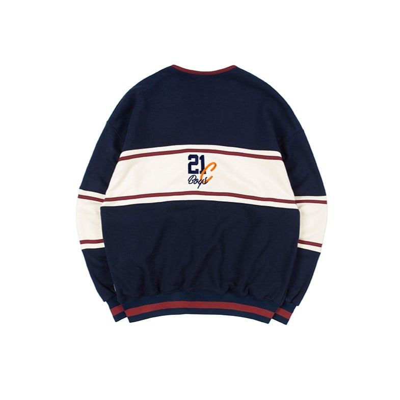  Áo Cardigan RMTCRW [ROMANTIC CROWN] - 21C BOYS COTTON CARDIGAN NAVY Size M 