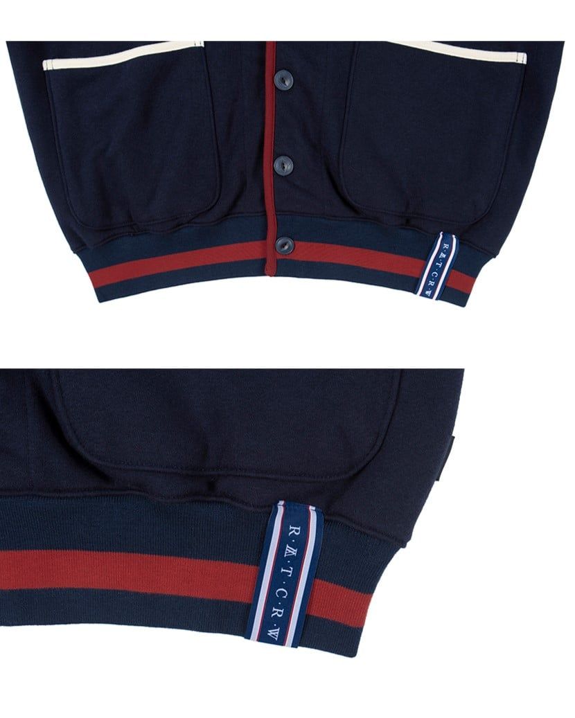  Áo Cardigan RMTCRW [ROMANTIC CROWN] - 21C BOYS COTTON CARDIGAN NAVY Size M 