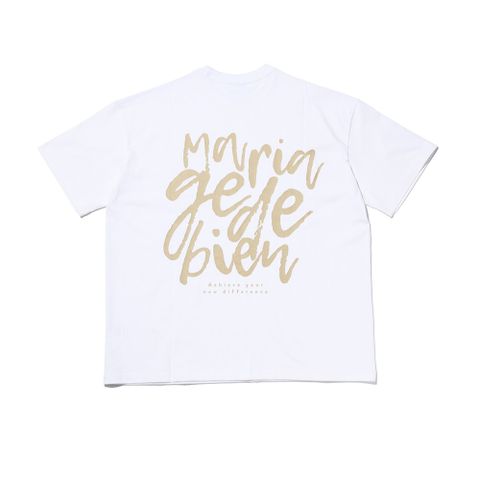 Áo thun Mariagedebien (MGDB) - White/Gold T-shirt