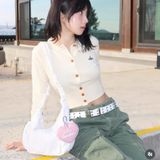  Túi Xách MLB Korea - Basic Athleisure Hobo Bag NY Yankees - 3ABQA015N-50CRS 