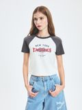  Áo thun MLB [Nữ] Varsity Vintage Washing Raglan Crop T-Shirt NY Yankees - 3FTSV0853-50CRS 