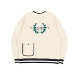 Áo Cardigan RMTCRW [ROMANTIC CROWN] - MODERN LAUREL COTTON CARDIGAN OATMEAL Size S 
