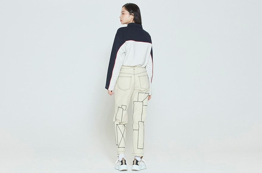  Áo Sweater RMTCRW [ROMANTIC CROWN] - PIPING POLO SHIRT NAVY 