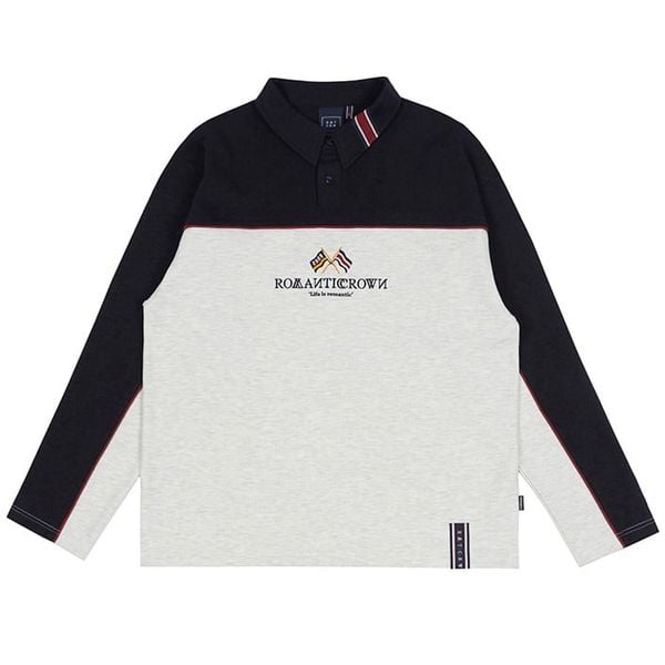  Áo Sweater RMTCRW [ROMANTIC CROWN] - PIPING POLO SHIRT NAVY 
