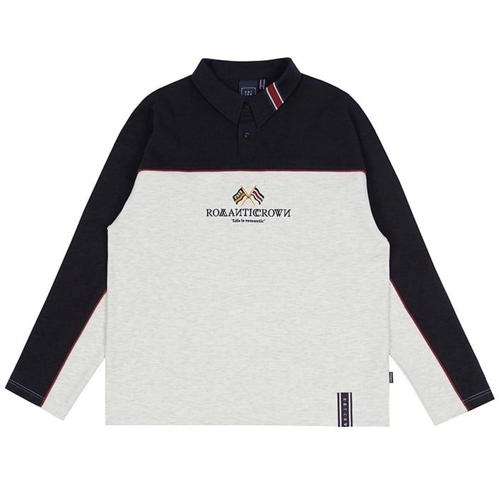  Áo Sweater RMTCRW [ROMANTIC CROWN] - PIPING POLO SHIRT NAVY 