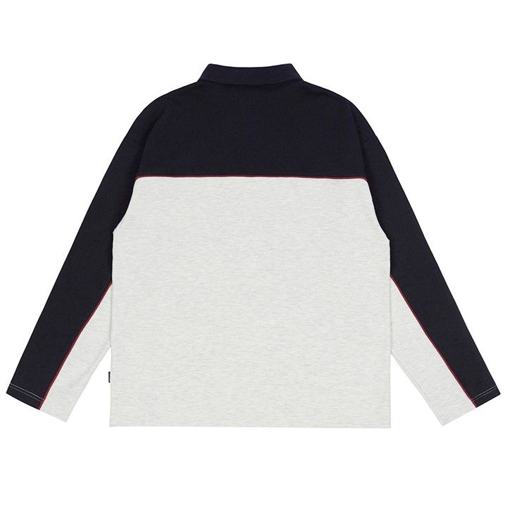  Áo Sweater RMTCRW [ROMANTIC CROWN] - PIPING POLO SHIRT NAVY 