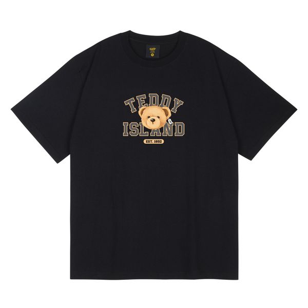  ÁO THUN TEDDY ISLAND - SMALL MID TEDDY LOGO BLACK - 20SS_01 