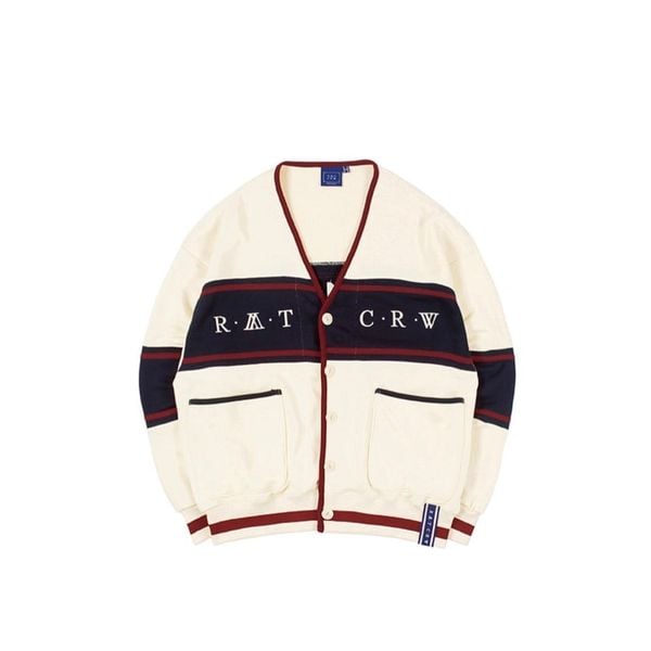  Áo Cardigan RMTCRW [ROMANTIC CROWN] - 21C BOYS COTTON CARDIGAN OATMEAL Size L 